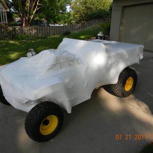 Gator wrapped for shipment