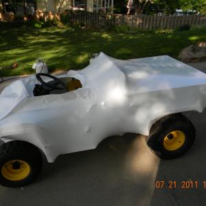 Gator wrapped for shipment