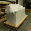 Machine wrapped for transport to Israel