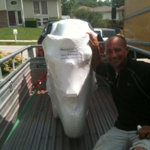 Motorcycle wrapped for transport